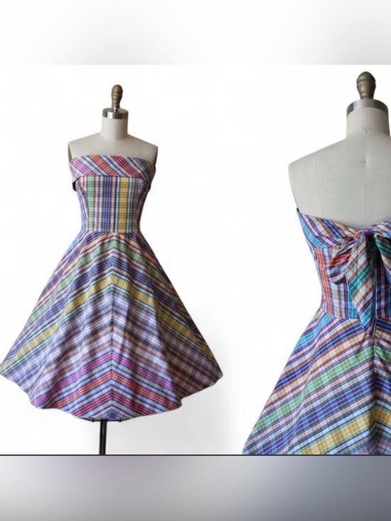 Ralph Lauren Dresses & Skirts - Vintage Ralph Lauren MADRAS Dress Women’s Sz 6 Plaid Sleeveless Sundress